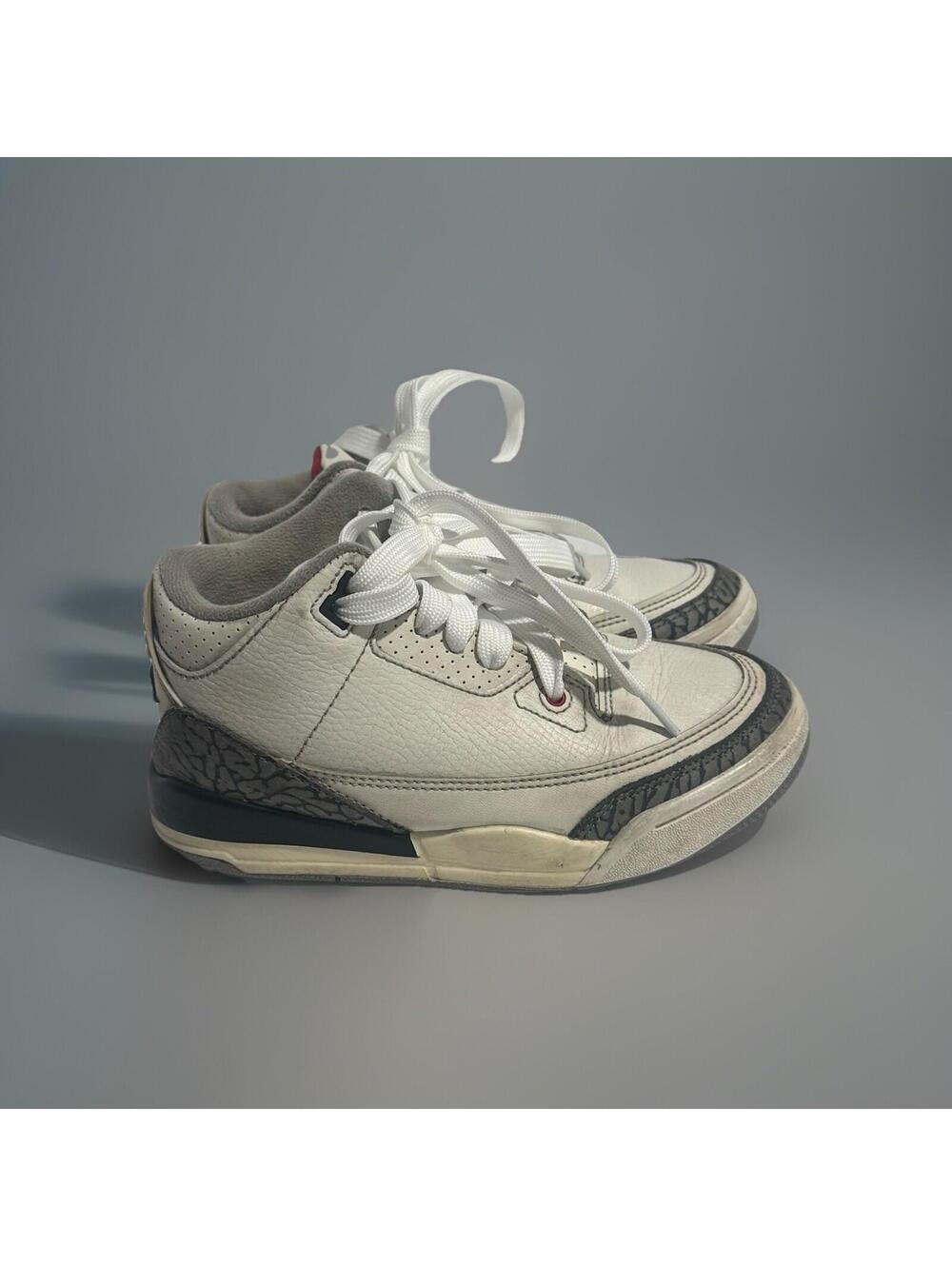 Air Jordan 3 Retro White Cement  TD DM0968-100 Size 13c